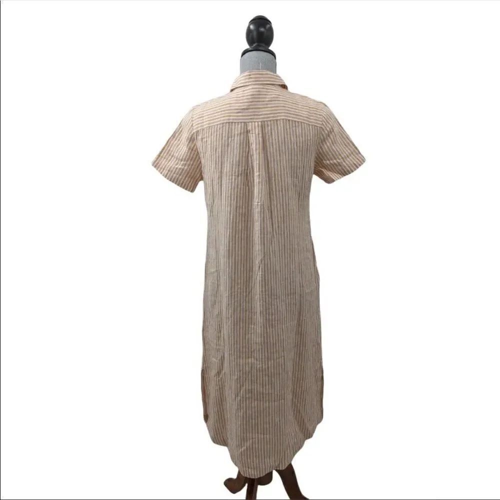 ✨HP✨Along Those Lines Linen Shirtdress✨ - Picture 4 of 6